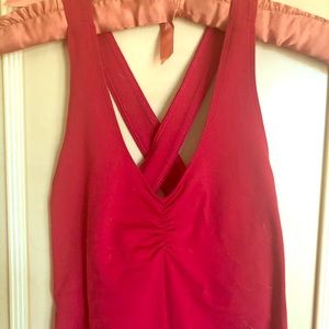 Lululemon Athletica red workout top